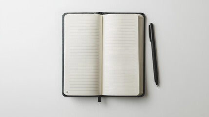 A closed notebook with a daily planner design, set against a plain white backdrop.