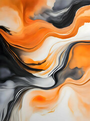 Black & Orange Watercolor Texture