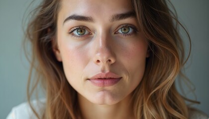 Fototapeta premium Beauty Portraits: Striking Red Lips and Elegant Poses