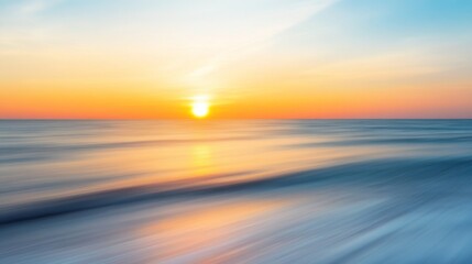 Serene Sunset Over the Ocean