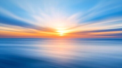Fototapeta premium Serene Ocean Sunset