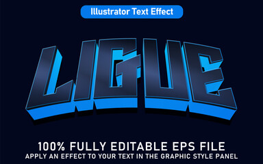 EDITABLE LIGUE TEXT EFFECT