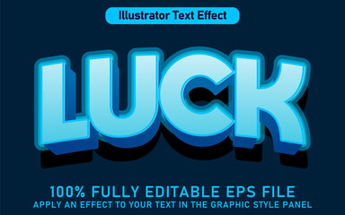 EDITABLE LUCK TEXT EFFECT