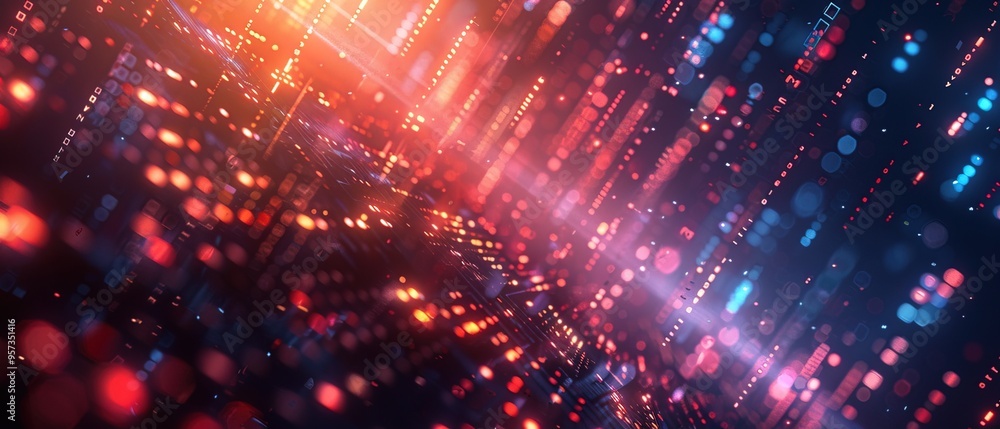 Poster abstract futuristic background data transfer. technology concept. futuristic cyberspace background