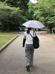 person with umbrella