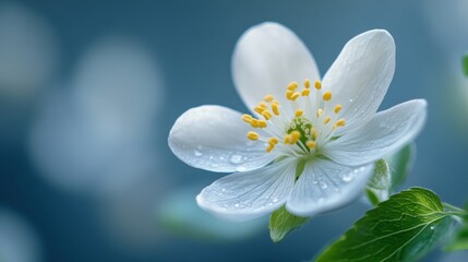 Fototapeta premium Close-up of a delicate flower in bloom