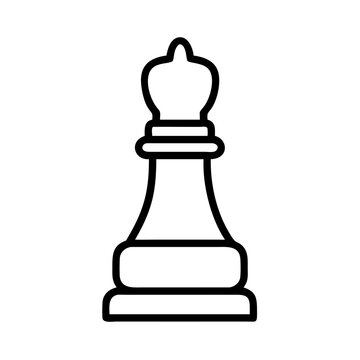 recommend clip art: Chess King Figure Line Art Vector Simple Outline Game Piece Strategy for Design and Educational Use