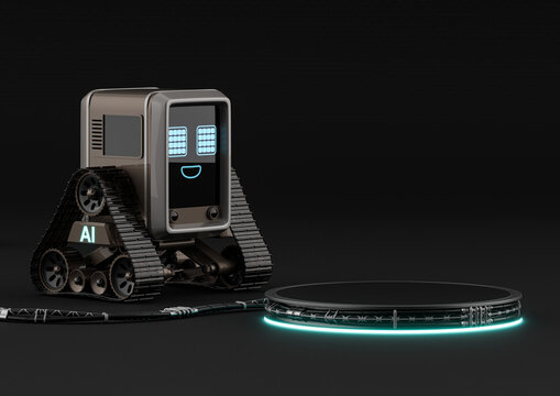 AI Artificial Intelligence Robot System Program Podium Stage Product