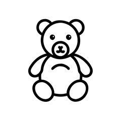Obraz premium Sad Teddy Bear Vector Art for Children's Mental Health Awareness Campaigns and Materials