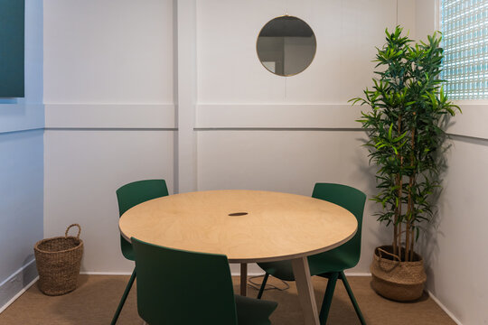 Small Meeting Room with Round Table