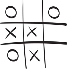 Tic-Tac-Toe Game Doodle