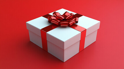 gift box with a blank caption space on the side, ready for customization. The image symbolizes potential, anticipation, and the excitement of unknown surprises