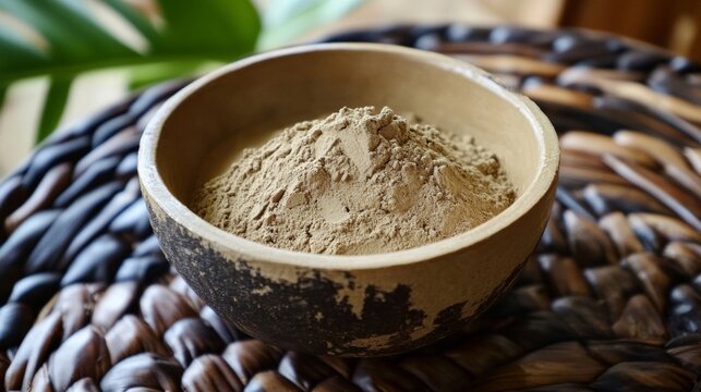 Vanuatu's national cuisine: Kava involves grinding the root of the kava plant into a fine powder, which is then mixed with water to produce a thick, cloudy drink.