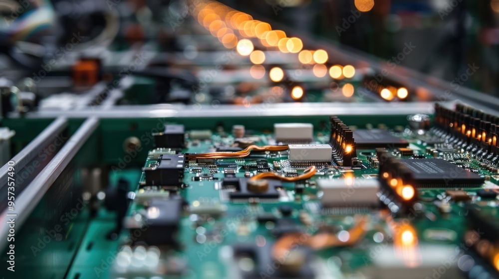 Poster circuit board with luminous components