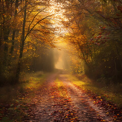 Obraz premium morning in the forest