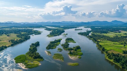 Fototapeta premium Nakasong: Mekong islands