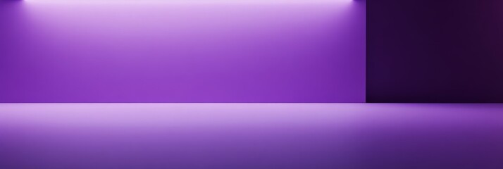 Fototapeta premium A captivating smooth abstract purple gradient background transitions from deep violet, creating a tranquil and artistic setting perfect for various creative applications