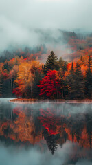 sunrise over the lake