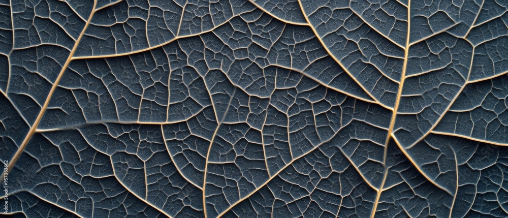 Poster the image is of a leaf with a very detailed and intricate pattern