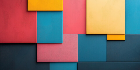 Colorful abstract geometric background with overlapping rectangles