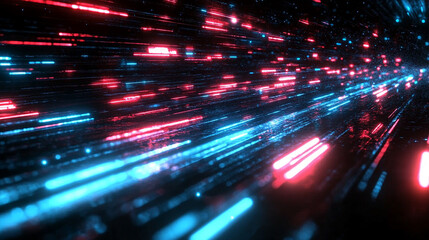 neon journey through hyperspace, featuring vibrant, streaking stars and dynamic trails of light, evoking a sense of speed, time travel, and futuristic exploration