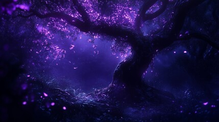 A Serene Journey Through an Ethereal Forest Landscape