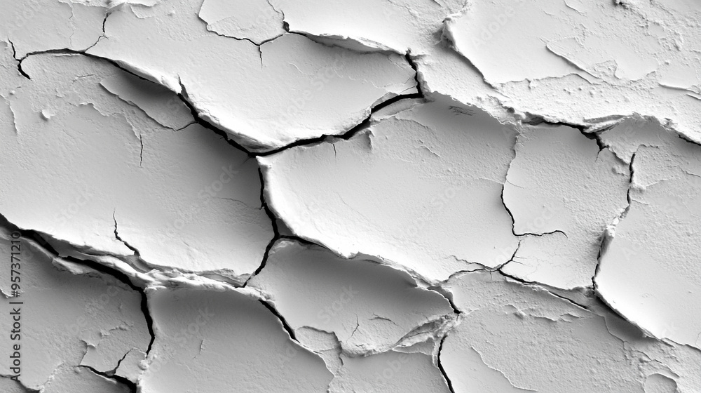 Poster white textured surface, showcasing intricate patterns and subtle shadows. the image conveys simplici
