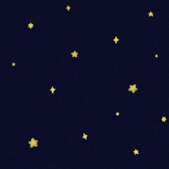 Naklejka premium seamless background with cute stars color pencil drawing