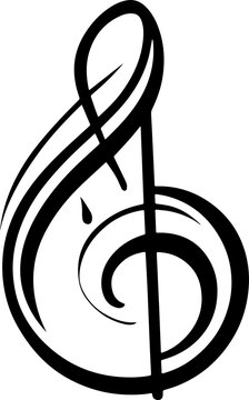 recommend clip art: Music notes abstract icon