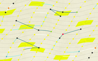 Geometrical Lattice Mathematical Diagram
