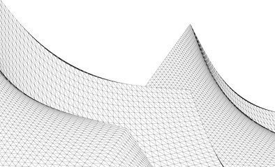 Abstract shape 3d background vector illustration