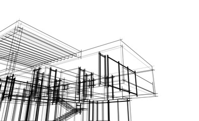 sketch of house