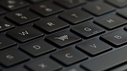 "Sleek Keyboard Adorned Shopping Trolley: A Stylish Blend of Functionality and Design for Modern Convenience"








