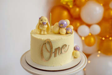 birthday cake 1 year delicate light cake