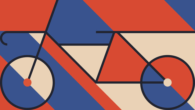 Abstract bicycle