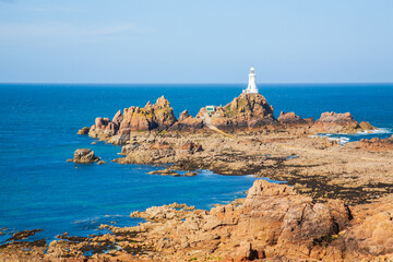 Corbiere Lighthouse on Jersey in the Channel Islands