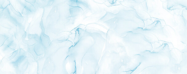 Abstract Blue and White Swirls