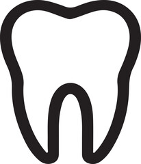 Dental teeth icon vector art silhouettes white background