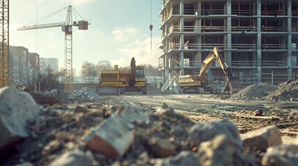 A construction site.