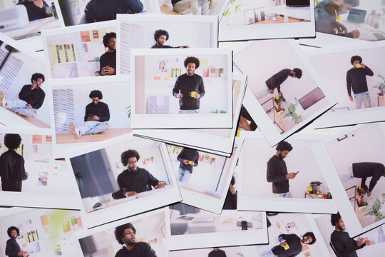 Businessman in Instant Photos