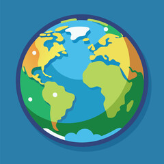 Obraz premium Happy earths rotation day banner design