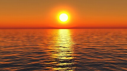   A sunset boat on water