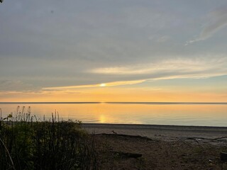 Sunset on the beach