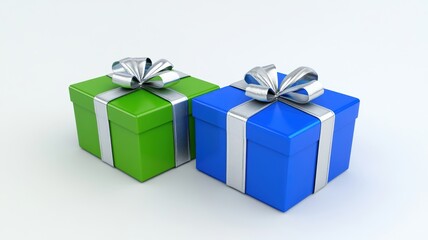 Obraz premium Simple and stylish gift box with a decorative ribbon