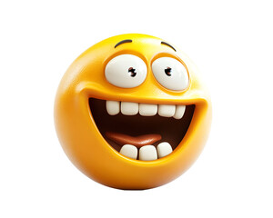 Zany face emoji featuring a goofy expression, set against a transparent PNG background.