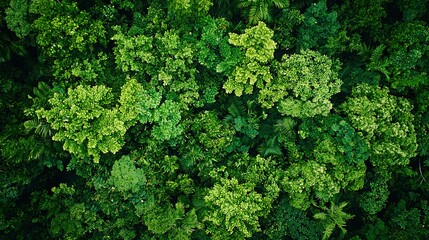 Naklejka premium tops of leaves, trees, and plants