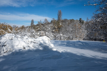 Landscape of South Park in city of Sofia, Bulgaria