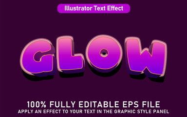 EDITABLE GLOW TEXT EFFECT