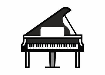 Grand Piano Glyph Icon 
