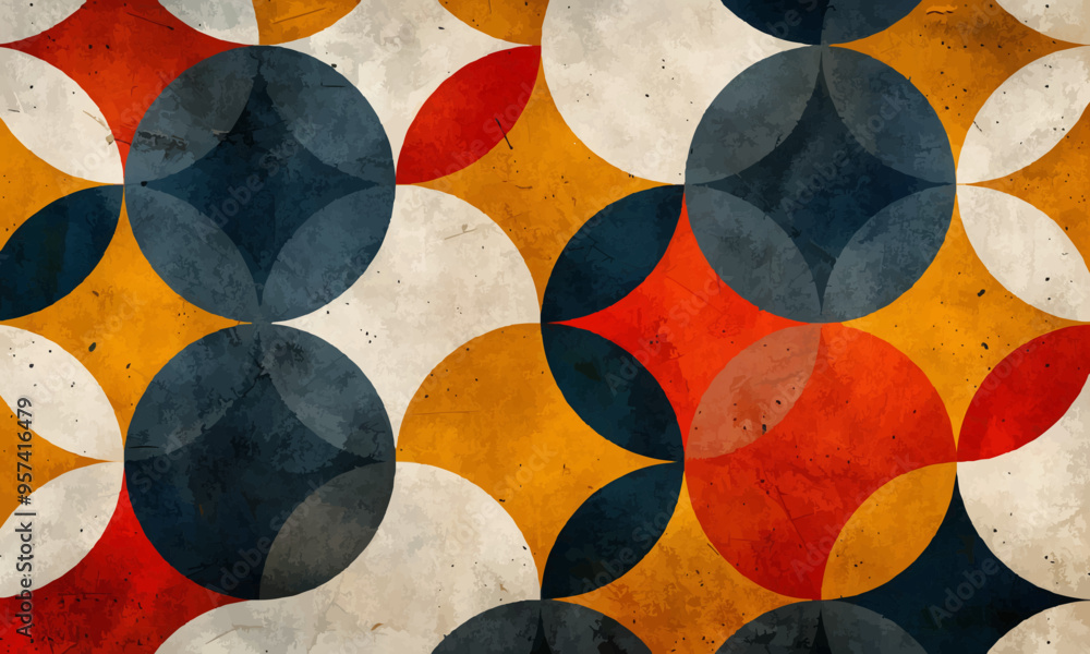 Aufkleber a geometric vector of a circle pattern.